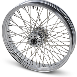 Front Wheel - 60 Spoke - Dual Disc/No ABS - Chrome - 21"x3.50" - '08+ FLT