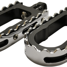 BMX Footpegs - Black/Chrome