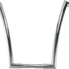 Chrome 1-1/4" Strip Handlebar With 17" Rise