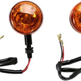 DOT Turn Signal - Single Filament - Amber/Black