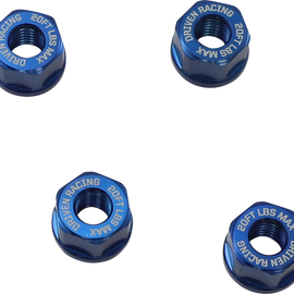 Aluminum Sprocket Nuts - Blue - M8 x 1.25