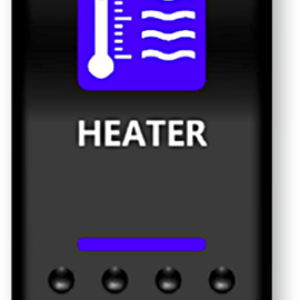 Rocker Switch - Heater - Blue