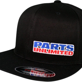 Parts Unlimited Flat Bill Hat - Black