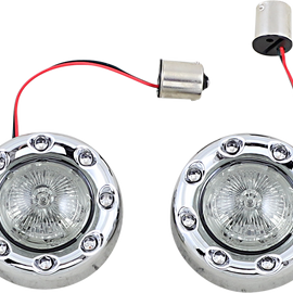 Bullet Turn Signal 1156 - Chrome - Smoke Lens