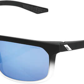 Hakan Sunglasses - Black - Blue Mirror