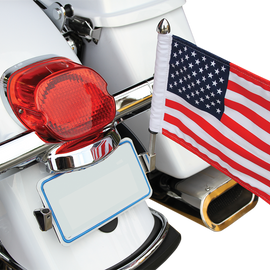 License Plate Flag Mount - With 6" X 9" Flag