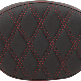 Backrest Pad - Oval - Double Diamond - Red Thread