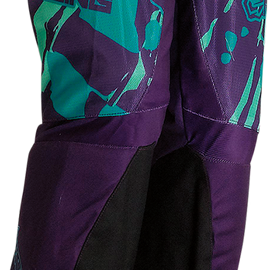 Youth Agroid Pants - Purple/Teal - 28