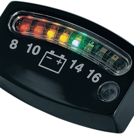 LED Battery Gauge - Black - 2" x 3/4" x 3/16"