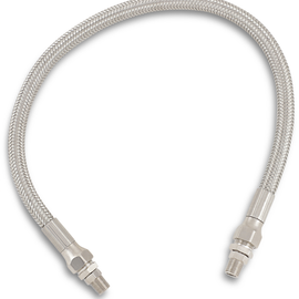 Oil Line with Fittings - Stainless Steel - 18"