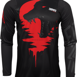 Pulse Counting Sheep Jersey - Black/Red - Medium