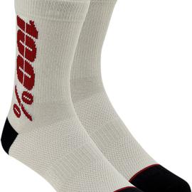 Rythym Socks - Silver/Cherry - Small/Medium