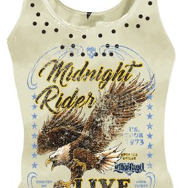 Women's Tank Top - Midnight Rider - White - Small