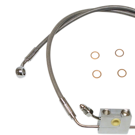 XR Brake Line Kit - Stainless/Chrome Fittings - Softail0950109