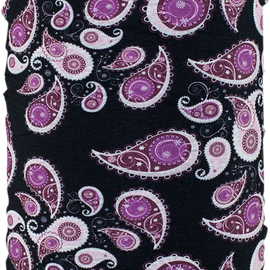 Lined Motley Tube - Purple Paisley