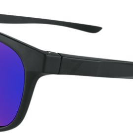 Tide Sunglasses - Matte Black - Blue Revo