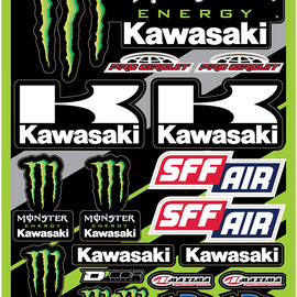 Decal Sheet - Monster Energy -  Kawasaki