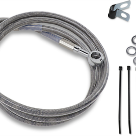 8" Brake Line - Front - Stainless Steel - FXDWG 93-05
