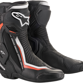 SMX+ Vented Boots - Black/White/Red - US 10.5 / EU 45