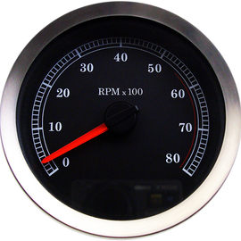 4" Electronic Tachometer - Black Face