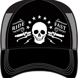 Ride Fast Hat - Black/Gray