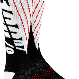 Torque Comfort Moto Socks - Black/White - Small/Medium