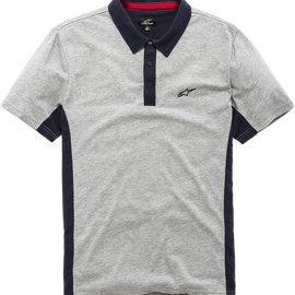 Champion Polo Shirt - Gray/Navy - 2XL