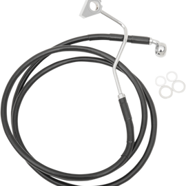 Front Brake Line - 64-1/2" - Black Stainless Steel3111759