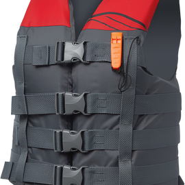 Hydro Nylon Vest - Charcoal/Red - XS