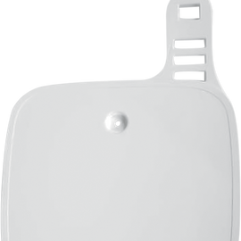 Front Number Plate - White - Yamaha
