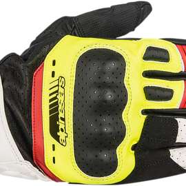 SP-5 Gloves - Black/Yellow/White/Red - Medium