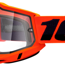 Accuri 2 Enduro Goggles - Neon Orange - Clear