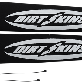 12.25" Standard Dirt Skins™ Fork Covers - 2 mm Neoprene - Black/White