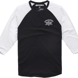 Booted Raglan T-Shirt - Black/White - XL