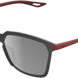 Legere Sunglasses - Square - Crimson - Silver Mirror