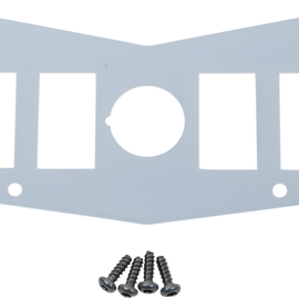 Dash Plate - White - 4 Switch - RZR
