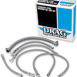Oil Line Kit - Stainless Steel - Softail