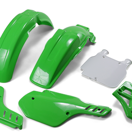 Replacement Body Kit - OEM Green/White - KX250