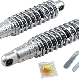 Premium Ride-Height Adjustable Shocks - Chrome - Heavy Duty - 12"