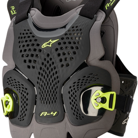 A-4 Max Chest Protector - Black/Yellow - M/L