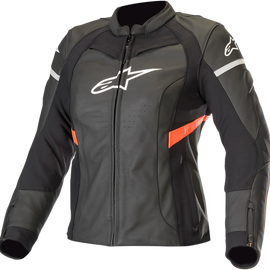 Stella Kira Leather Jacket - Black/Red - US 8 / EU 44