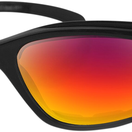 Fat Boy Sunglasses - Matte Black - Purple/Red Revo