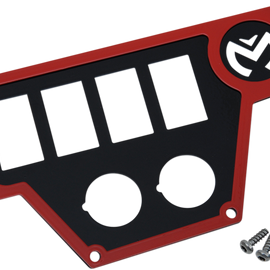 Large Dash Plate - Right - Red - RZR