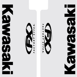 Fork Shield Decal - Kawasaki - Black