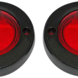 ProBEAM® Flat Bezel Turn Signal Adapters - Black/Red