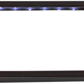 License Plate Frame with LED - Flat - Black