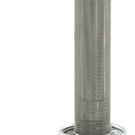 Fuel Valve - Grooved Chrome - 22mm - Round