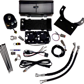 Oil Cooler Kit - Flat Black - Below Regulator Mount9742691414