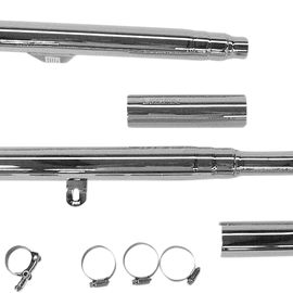 Drag Mufflers - Chrome - VZ800