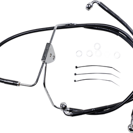 Brake Line - Front - Black - +2"